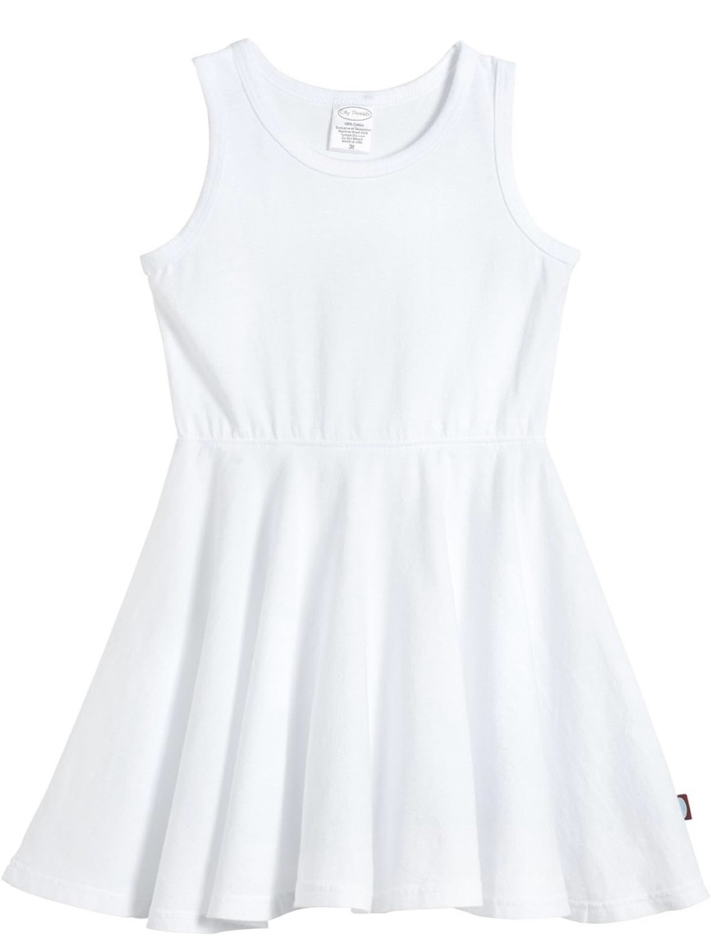 City Threads Big Girls' Cotton Party Twirly Tank Dress